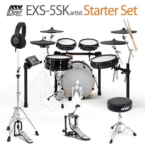 EXS-5 電子ドラム ATV【取りに来てくれる方、こちらでお届けできるかのみ】 ATV EXS Series / EXS-5 [ドラム練習に特化した電子ドラム] ｜イケベ