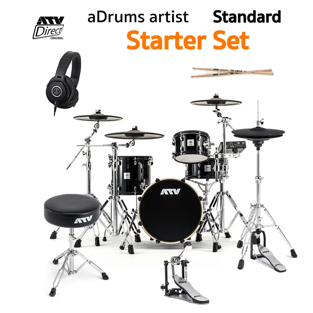 アム　エネルギー10枚セット ATV Direct限定】aDrums artist STANDARD Starter Set | 高音質電子