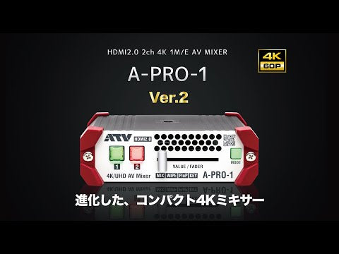 A-PRO-1 Ver.2 〈240p対応 コンパクトAVミキサー〉 – ATV Direct